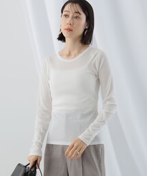 Ray BEAMS | Ray BEAMS /テレコ リブ クルーネック トップス(Tシャツ/カットソー)