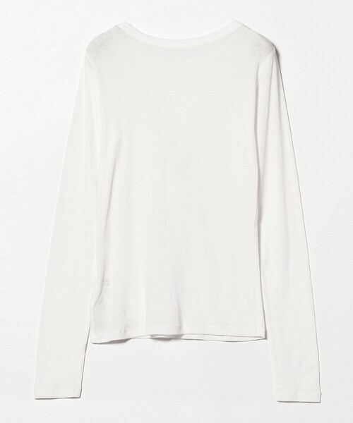 Ray BEAMS（レイビームス）の「【4/2値下げ】テレコ リブ クルーネック トップス（Tシャツ/カットソー・レディース・ブルー/ブラック/ホワイト・ONE SIZE）」の11枚目の写真