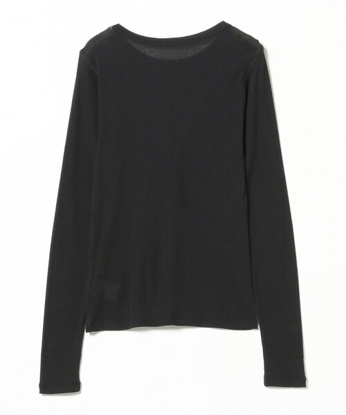 Ray BEAMS（レイビームス）の「【4/2値下げ】テレコ リブ クルーネック トップス（Tシャツ/カットソー・レディース・ブルー/ブラック/ホワイト・ONE SIZE）」の14枚目の写真