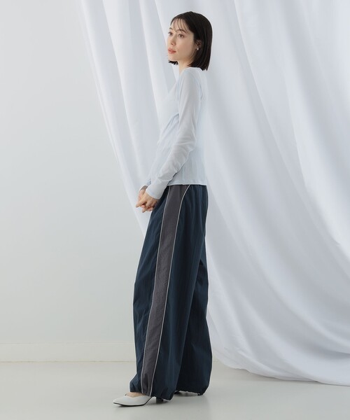 Ray BEAMS(レイビームス)の「テレコ リブ クルーネック トップス(Tシャツ/カットソー・レディース・ブルー/ブラック/ホワイト・ONE SIZE)」の16枚目の写真