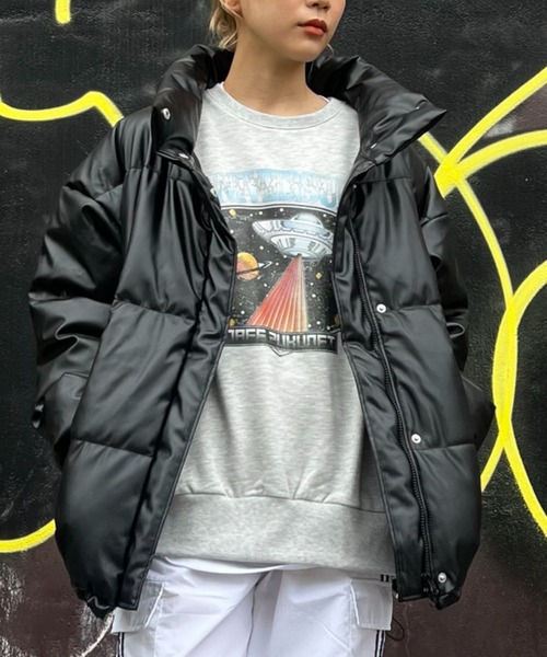 SPINNS（スピンズ）の「ダブルジップデザイン スタンドカラーフェイク