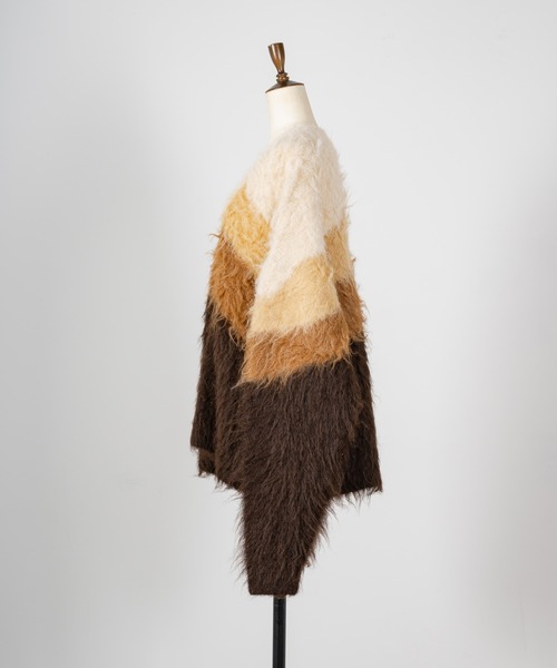 INTER FACTORY（インターファクトリー）の「kanane× INTERFACTORY mohair knit（カーディガン/ボレロ・レディース・ブラウン・FREE）」の10枚目の写真