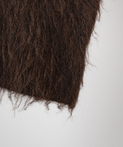 INTER FACTORY（インターファクトリー）の「kanane× INTERFACTORY mohair knit（カーディガン/ボレロ・レディース・ブラウン・FREE）」の16枚目の写真