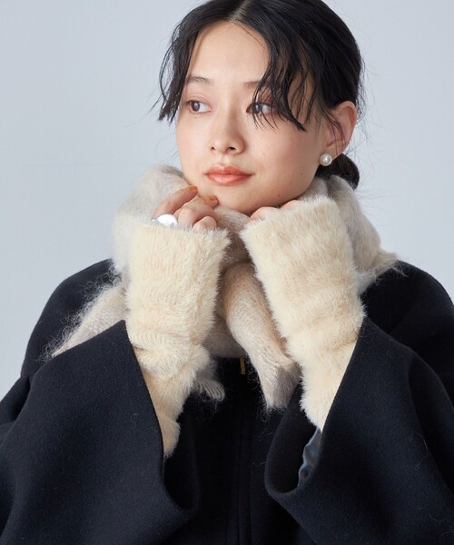 フォクシー　マフラー＆アームウォーマー　2点セット　匿名配送 セール】* フェイク ファー アーム ウォーマー ◇（手袋）｜SHIPS