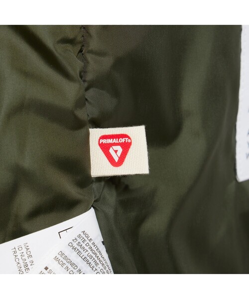 AIGLE（エーグル）の「ゴアテックス インサレーションフーデッドジャケット（マウンテンパーカー・レディース・ブラック/ベージュ/モスグリーン・38/36/40）」の17枚目の写真