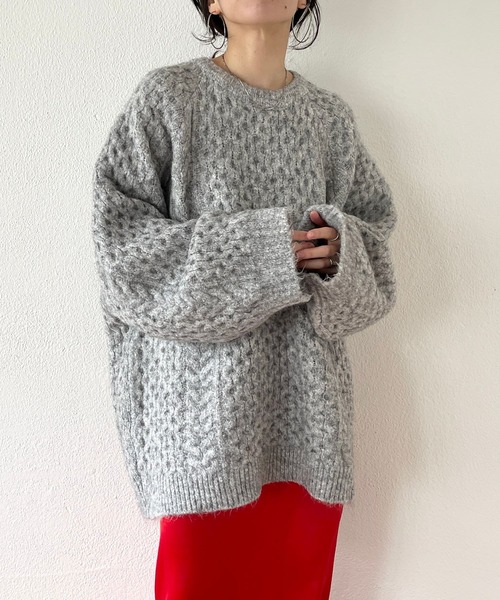 marshmallow volume knit / マシュマロボリュームニット(ニット/セーター)|wee9s(ウィークス)