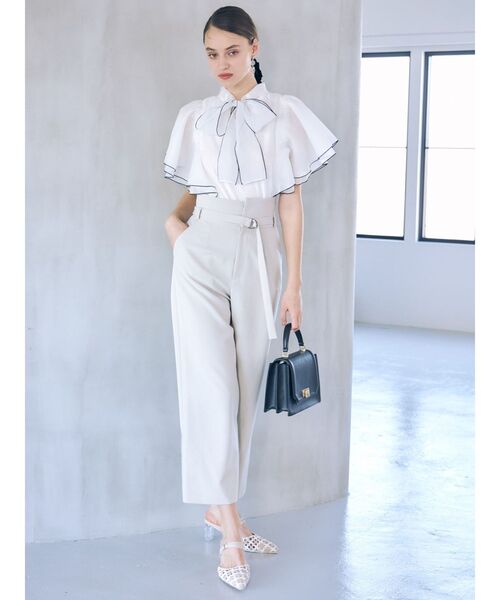 MERCURYDUO（マーキュリーデュオ）の「メッシュポインテッドトゥミュール（パンプス・レディース・アイボリー/その他1/シルバー・38/36）」の9枚目の写真