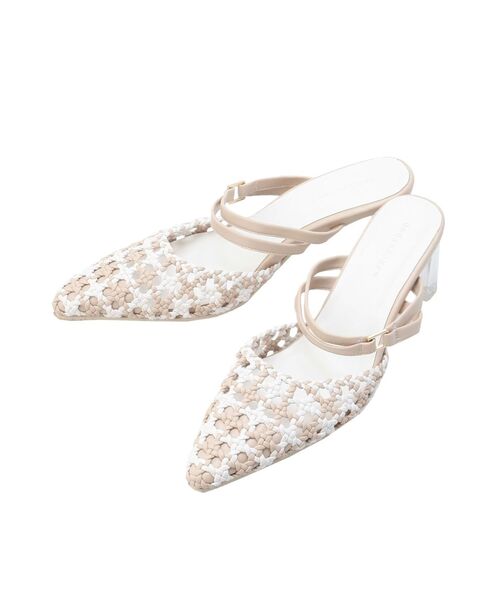 MERCURYDUO（マーキュリーデュオ）の「メッシュポインテッドトゥミュール（パンプス・レディース・アイボリー/その他1/シルバー・38/36）」の6枚目の写真