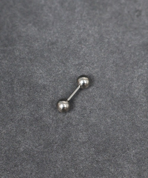 4INT.(フォイント)の「ストレートバーベル ボディピアス 16G(片耳用) / サージカルステンレス316L (金属アレルギー対応)(ピアス(片耳用)・メンズ・シルバー/ブラック/クリア・4/5)」の11枚目の写真
