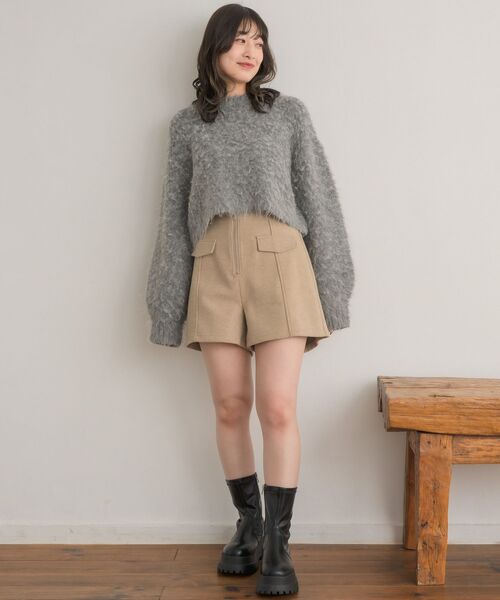 RETRO GIRL(レトロガール)の「カラーシャギーPO(ニット/セーター・レディース・ダークグレー/ピンク/ナチュラル/イエロー・FREE)」の13枚目の写真