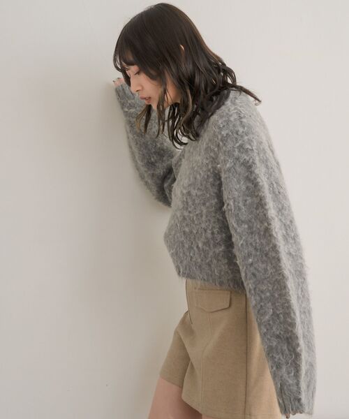 RETRO GIRL(レトロガール)の「カラーシャギーPO(ニット/セーター・レディース・ダークグレー/ピンク/ナチュラル/イエロー・FREE)」の19枚目の写真