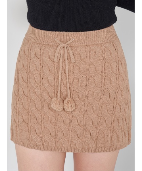 Darich（ダーリッチ）の「ケーブルセミフレアミニスカート（スカート