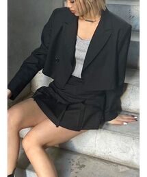 EVRIS | ショートレングスジャケット【セットアップ着用可能】(テーラードジャケット)