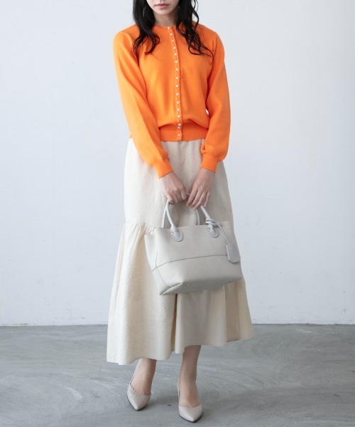 M.deux(エムドゥ)の「~2wayパールニット~(ニット/セーター・レディース・グレー/オレンジ/ネイビー・MEDIUM)」の18枚目の写真