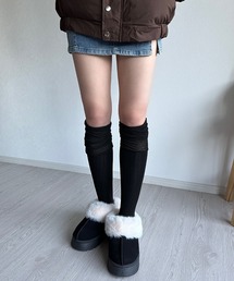 Silly（シリー）の「【コーデに取り入れやすい◎】リブオーバーニールーズソックス（ソックス/靴下）」