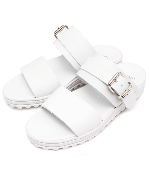 MOUSSY(マウジー)の「2WAY VIBRAM SOLE SANDAL(サンダル・レディース・ブラック/ホワイト・MEDIUM/LARGE)」の1枚目の写真