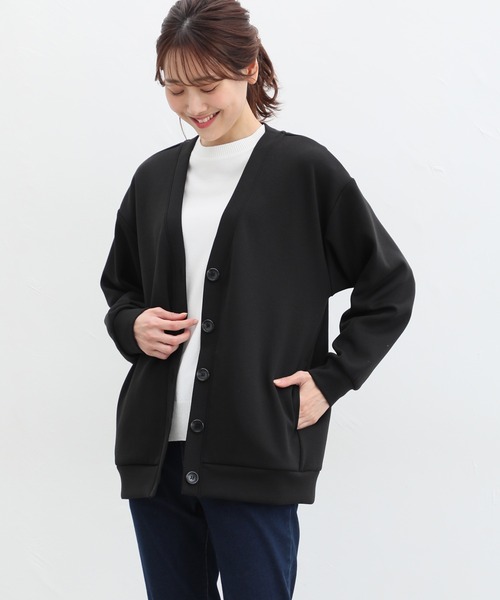 Honeys（ハニーズ）の「きれいめＶネックカーディガン（カーディガン/ボレロ・レディース・ライトグレー/ライトベージュ/ライトグリーン/ネイビー/ブラック・LL/M/L）」の10枚目の写真