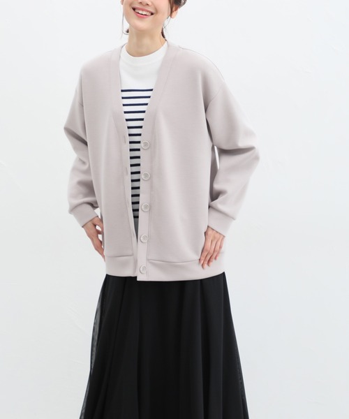 Honeys（ハニーズ）の「きれいめＶネックカーディガン（カーディガン/ボレロ・レディース・ライトグレー/ライトベージュ/ライトグリーン/ネイビー/ブラック・LL/M/L）」の18枚目の写真