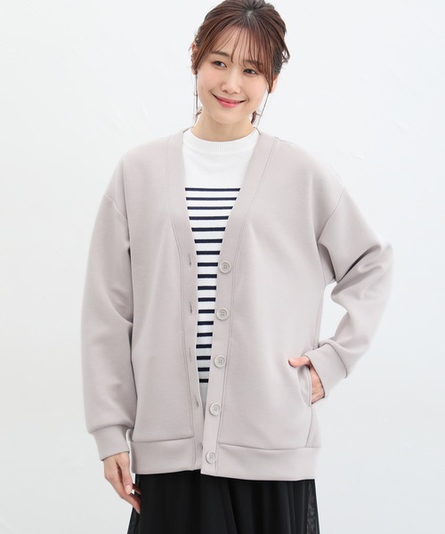 Honeys（ハニーズ）の「きれいめＶネックカーディガン（カーディガン/ボレロ・レディース・ライトグレー/ライトベージュ/ライトグリーン/ネイビー/ブラック・LL/M/L）」の17枚目の写真