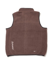ACG ポーラテック フリースベスト S NIKE ACG◇フリースベスト/M/ポリエステル/オレンジ/無地/S8LDR