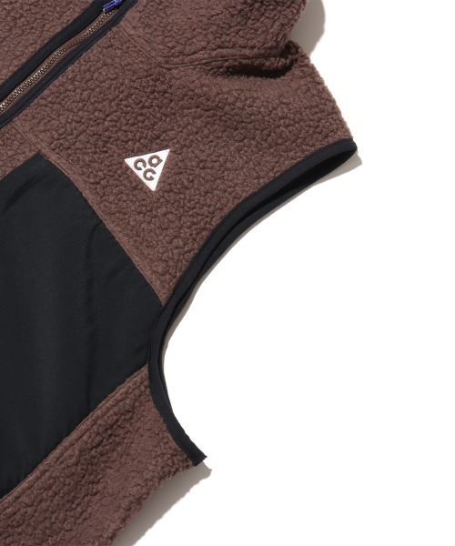 NIKE ACG（ナイキエィシージー）の「NIKE  ACG ARCTIC WOLF VEST / ナイキ エーシージー アークティック ウルフ ベスト 【SP】（ベスト・メンズ・ブラウン/パープル・M/XL/L/S）」の9枚目の写真