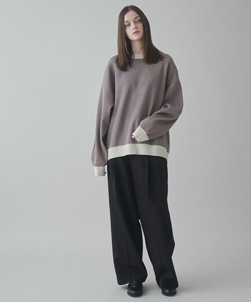 LUCY（ルーシー）の「LUCY/クリアライトリバーシブルプルオーバー（ニット/セーター・メンズ・ブラック/ホワイト/グレー・LARGE/MEDIUM）」の8枚目の写真