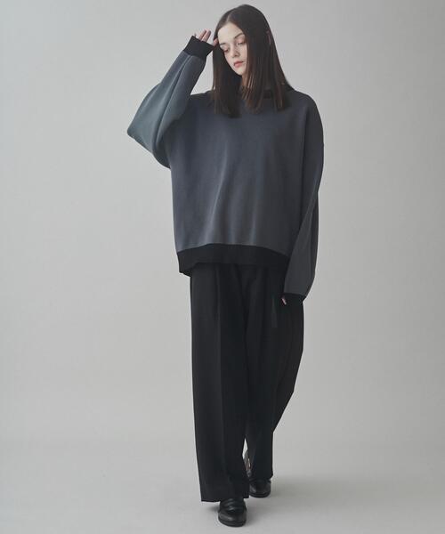 LUCY（ルーシー）の「LUCY/クリアライトリバーシブルプルオーバー（ニット/セーター・メンズ・ブラック/ホワイト/グレー・LARGE/MEDIUM）」の10枚目の写真