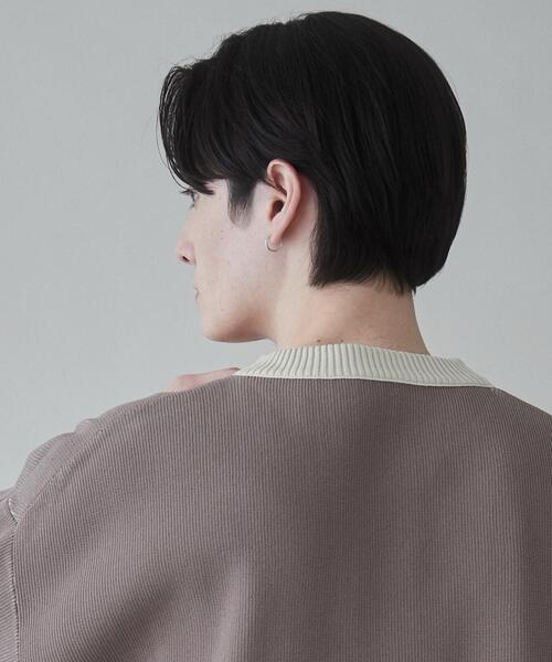 LUCY（ルーシー）の「LUCY/クリアライトリバーシブルプルオーバー（ニット/セーター・メンズ・ブラック/ホワイト/グレー・LARGE/MEDIUM）」の15枚目の写真