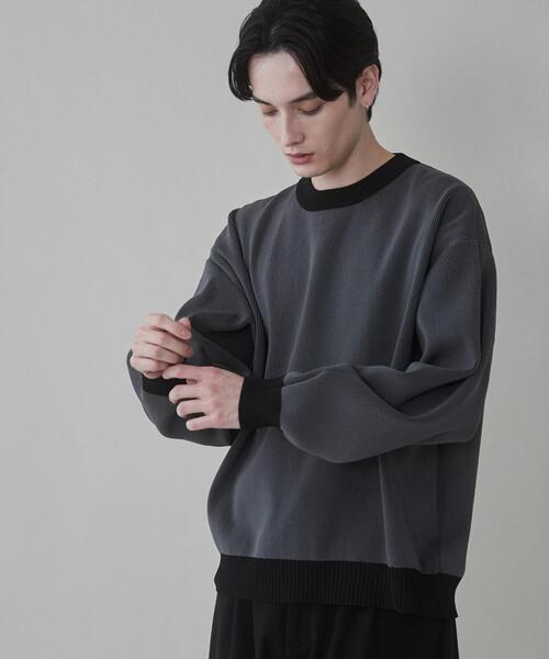 LUCY（ルーシー）の「LUCY/クリアライトリバーシブルプルオーバー（ニット/セーター・メンズ・ブラック/ホワイト/グレー・LARGE/MEDIUM）」の5枚目の写真