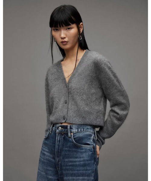 ALLSAINTS(オールセインツ)の「WICK CASHMERE CARDIG(カーディガン/ボレロ・レディース・グレー系その他・XS/L/M/S)」の1枚目の写真