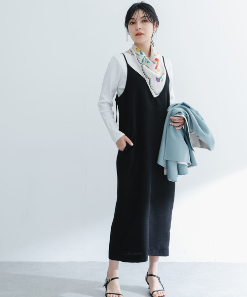 URBAN RESEARCH ROSSO WOMEN(アーバンリサーチ ロッソ)の「バックデザインリネンライクキャミワンピース(ワンピース・レディース・ベージュ/ブラック/ピンク・FREE)」の14枚目の写真