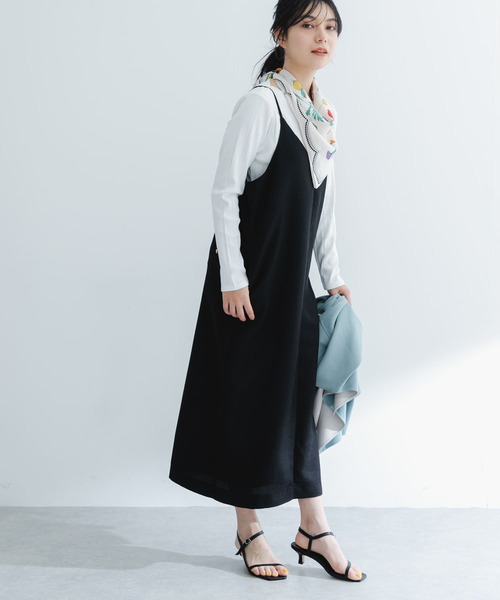 URBAN RESEARCH ROSSO WOMEN(アーバンリサーチ ロッソ)の「バックデザインリネンライクキャミワンピース(ワンピース・レディース・ベージュ/ブラック/ピンク・FREE)」の15枚目の写真