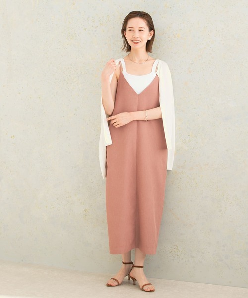 URBAN RESEARCH ROSSO WOMEN(アーバンリサーチ ロッソ)の「バックデザインリネンライクキャミワンピース(ワンピース・レディース・ベージュ/ブラック/ピンク・FREE)」の17枚目の写真
