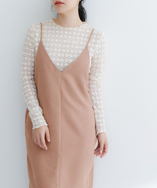 URBAN RESEARCH ROSSO WOMEN(アーバンリサーチ ロッソ)の「バックデザインリネンライクキャミワンピース(ワンピース・レディース・ベージュ/ブラック/ピンク・FREE)」の20枚目の写真