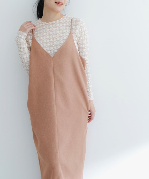 URBAN RESEARCH ROSSO WOMEN(アーバンリサーチ ロッソ)の「バックデザインリネンライクキャミワンピース(ワンピース・レディース・ベージュ/ブラック/ピンク・FREE)」の21枚目の写真