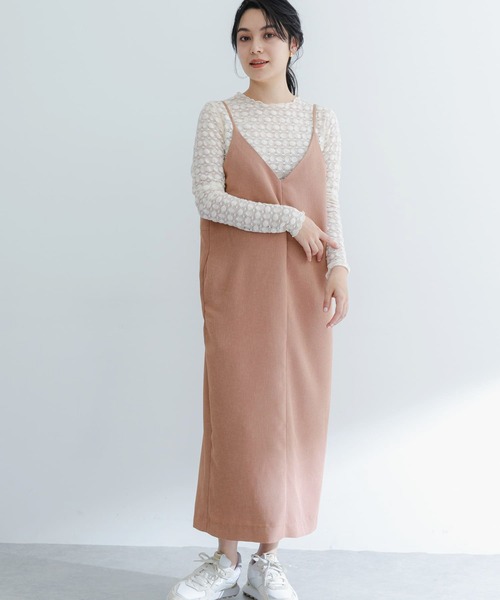 URBAN RESEARCH ROSSO WOMEN(アーバンリサーチ ロッソ)の「バックデザインリネンライクキャミワンピース(ワンピース・レディース・ベージュ/ブラック/ピンク・FREE)」の22枚目の写真