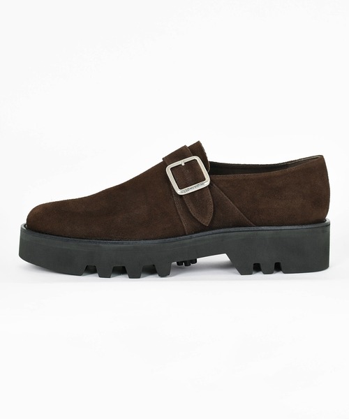 LAD MUSICIAN(ラッドミュージシャン)の「SUEDE MONK STRAP SHOES(ドレスシューズ・メンズ・ダークブラウン・42/44)」の2枚目の写真