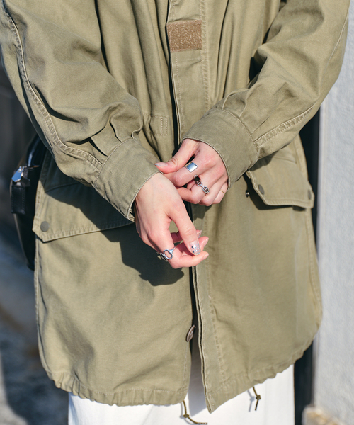 Spick & Span（スピックアンドスパン）の「LOT No.SMPL-006 ARMY COAT（ミリタリージャケット・レディース・その他8/カーキ・36/38）」の14枚目の写真