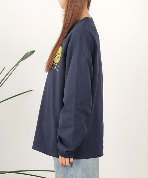 PARROTT CANVAS(パロットキャンバス)の「PARROTT CANVAS/パロットキャンバス Classic Sports L/S Tee Tシャツ ロンT(Tシャツ/カットソー・レディース・オフホワイト/ネイビー・FREE)」の8枚目の写真