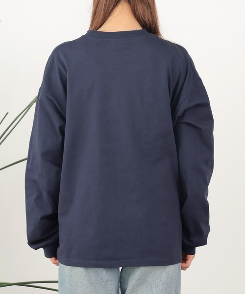 PARROTT CANVAS(パロットキャンバス)の「PARROTT CANVAS/パロットキャンバス Classic Sports L/S Tee Tシャツ ロンT(Tシャツ/カットソー・レディース・オフホワイト/ネイビー・FREE)」の7枚目の写真