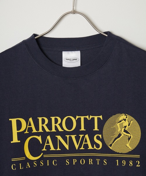 PARROTT CANVAS(パロットキャンバス)の「PARROTT CANVAS/パロットキャンバス Classic Sports L/S Tee Tシャツ ロンT(Tシャツ/カットソー・レディース・オフホワイト/ネイビー・FREE)」の9枚目の写真