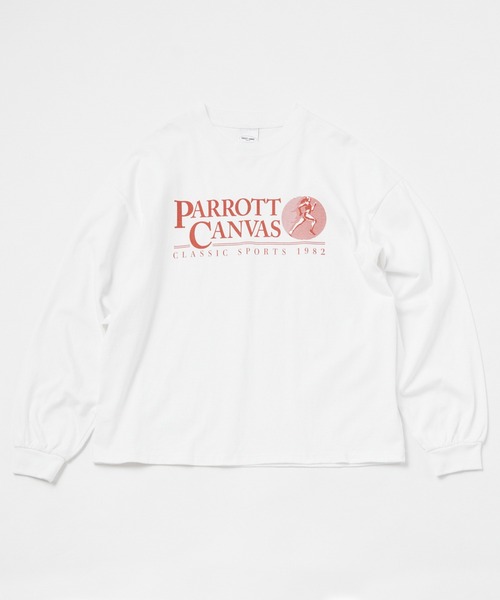 PARROTT CANVAS(パロットキャンバス)の「PARROTT CANVAS/パロットキャンバス Classic Sports L/S Tee Tシャツ ロンT(Tシャツ/カットソー・レディース・オフホワイト/ネイビー・FREE)」の14枚目の写真