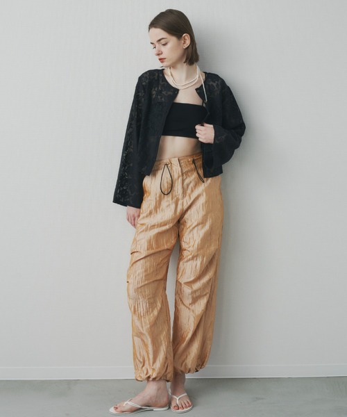 Unitage（ユニテージ）の「ボリュームワークパンツ（カーゴパンツ・レディース・オレンジ/ブラック・FREE）」の11枚目の写真