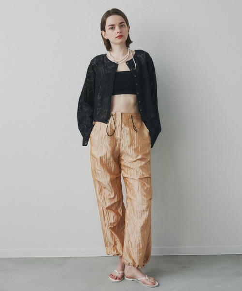 Unitage（ユニテージ）の「ボリュームワークパンツ（カーゴパンツ・レディース・オレンジ/ブラック・FREE）」の7枚目の写真