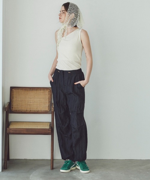 Unitage（ユニテージ）の「ボリュームワークパンツ（カーゴパンツ・レディース・オレンジ/ブラック・FREE）」の14枚目の写真