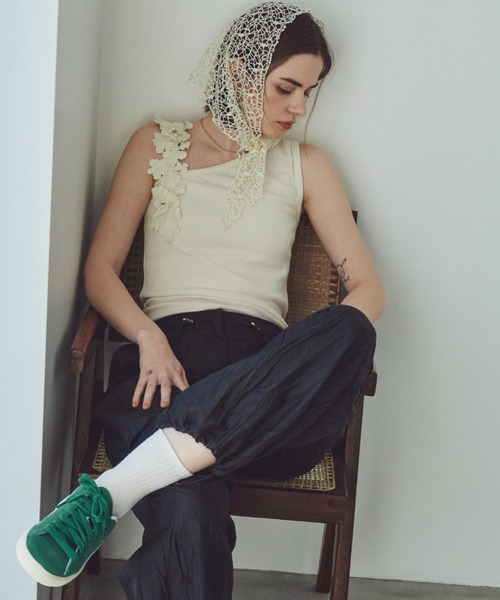 Unitage（ユニテージ）の「ボリュームワークパンツ（カーゴパンツ・レディース・オレンジ/ブラック・FREE）」の17枚目の写真