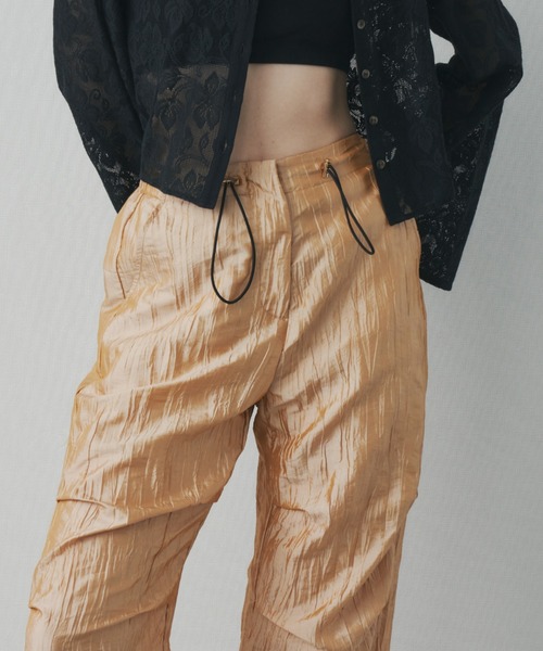 Unitage（ユニテージ）の「ボリュームワークパンツ（カーゴパンツ・レディース・オレンジ/ブラック・FREE）」の3枚目の写真