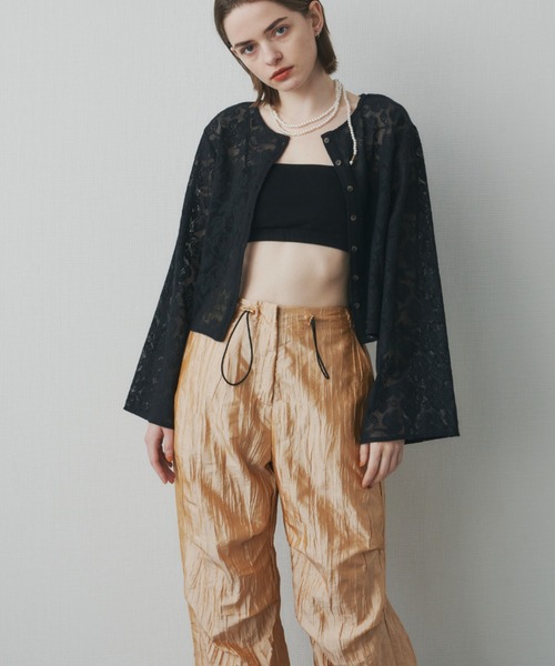 Unitage（ユニテージ）の「ボリュームワークパンツ（カーゴパンツ・レディース・オレンジ/ブラック・FREE）」の8枚目の写真