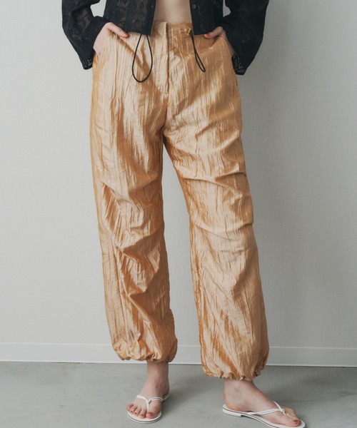 Unitage（ユニテージ）の「ボリュームワークパンツ（カーゴパンツ・レディース・オレンジ/ブラック・FREE）」の21枚目の写真