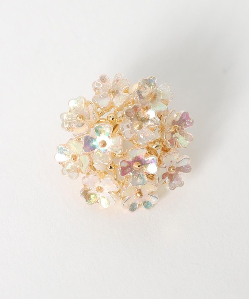 Three Four Time（ｽﾘｰﾌｫｰﾀｲﾑ）の「オーロラフラワーブーケイヤリング【結婚式/フォーマル/入卒/デイリー】（イヤリング・レディース・ゴールド・FREE）」の10枚目の写真